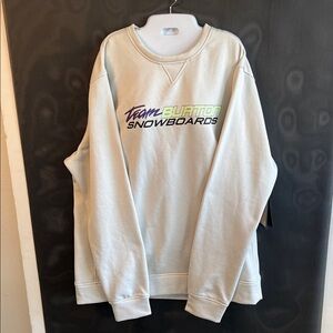 Burton Men's Off-White Crewneck Sweater